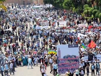 В Марокко прошли многотысячные демонстрации протеста