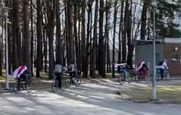 Белорусы Белостока провели бело-красно-белый авто и велопробег