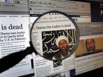 Интерес к бин Ладену в Google вырос после его гибели на миллион процентов