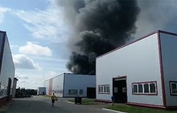 На территории Минского областного технопарка пожар