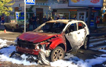 Очевидец: Павел Шеремет после взрыва был еще жив
