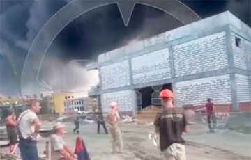 В московитском Брянске горит военный госпиталь