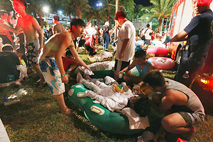 Число пострадавших в аквапарке на Тайване превысило 200 человек
