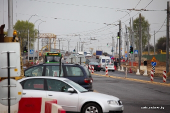 Движение автотранспорта открыто на двух реконструированных участках дороги Минск-Могилев