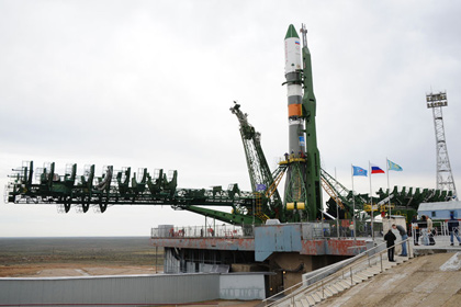 К МКС отправилась ракета-носитель со знаменем Победы