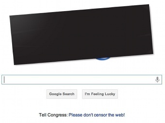 Google собрал 4,5 миллиона голосов против SOPA