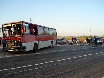 Назван виновный в аварии с белорусским автобусом в Украине (Фото)