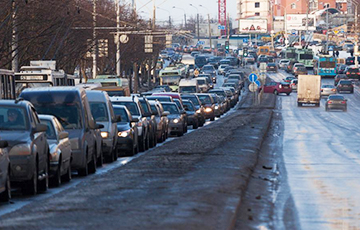 В центре Минска 6-балльные пробки