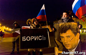 В Варшаве прошла акция памяти Бориса Немцова