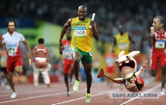 Сборная Ямайки выиграла олимпийскую эстафету в беге 4х100 м с новым мировым рекордом