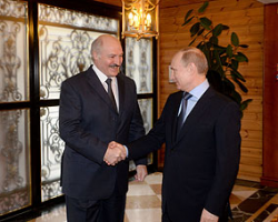 Лукашенко встретился с Путиным