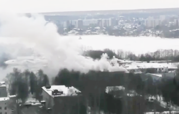 В Казани горит высшее танковое командное училище РФ