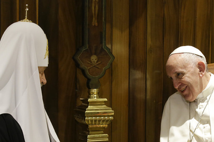 Патриарх Кирилл рассказал о двух часах «братских дискуссий» с Папой Римским