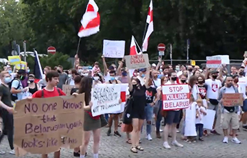 В Берлине поддержали белорусов, которые выходят на акции протеста