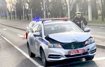 В Минске произошла очередная авария с участием милицейского авто