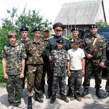 В Пинском районе прошли «учебные сборы» молодых казаков