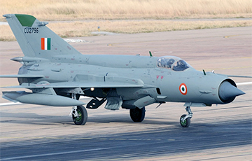 Появилось видео боя индийского Миг-21 и пакистанского F-16