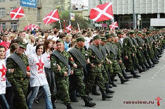 Русские националисты провели марш в Могилеве