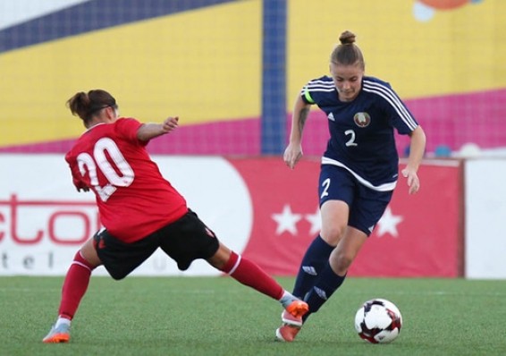 Женская футбольная сборная Беларуси одолела Албанию