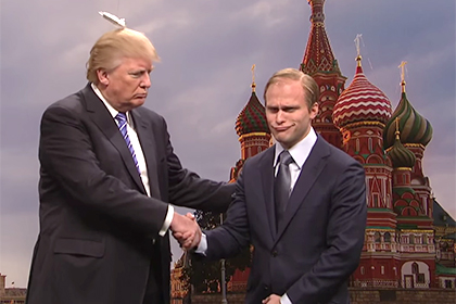 NBC снял скетч об операции по спасению прически Трампа на встрече с Путиным