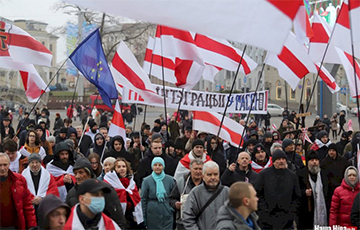 Сильные кадры с новой акции за независимость Беларуси