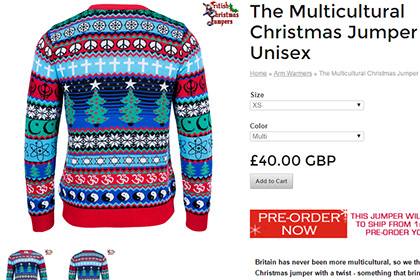 В Великобритании поступили в продажу мультиконфессиональные свитеры