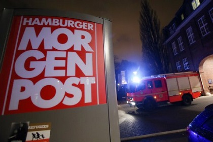 В Гамбурге подожгли офис перепечатавшей карикатуры из Charlie Hebdo газеты