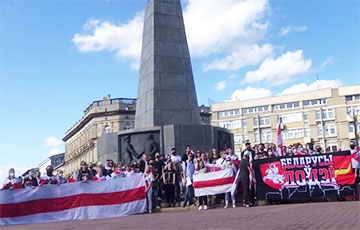 Белорусы Лодзи и Белостока вышли на массовые акции солидарности