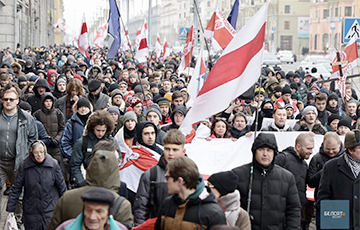 В Минске продолжаются акции за независимость Беларуси