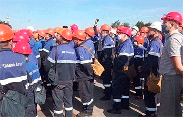 Жители Скиделя поддержали бастующих работников «Гродно Азота»