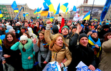 Опрос: Главные цели Евромайдана в Украине достигнуты