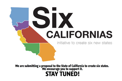 Калифорнию предложили разделить на шесть штатов