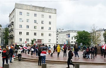В Варшаве прошел пикет в поддержку независимых журналистов Беларуси