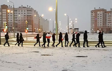 Микрорайон Ольшанка в Гродно вышел на субботний марш