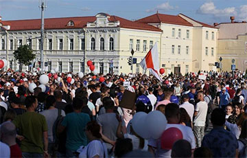 Гродно вышло на Партизанский марш