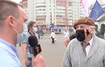 83-летний пенсионер на пикете в Минске: Пусть все знают, особенно лукашисты, белорусы проснулись