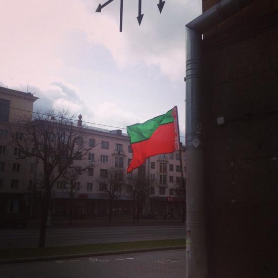 «Диверсия» в центре Минска (Фото)