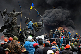 Количество жертв столкновений в Киеве достигло 100 человек