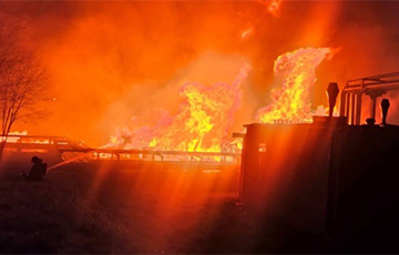 В Минске горят теплицы возле ТЭЦ-4