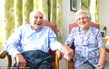 Британцы Джордж и Дорин стали самыми пожилыми молодоженами в мире