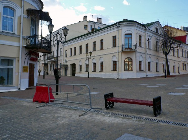 Фотофакт: «баррикады» в центре Витебска