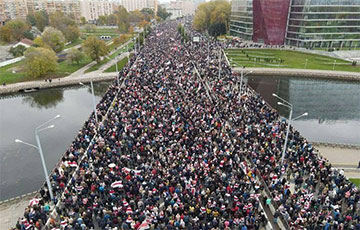«Польское радио»: В Минске прошла мощная акция протеста