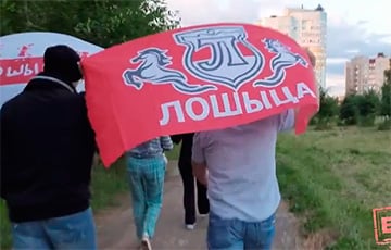 Партизаны Лошицы вышли на районный марш