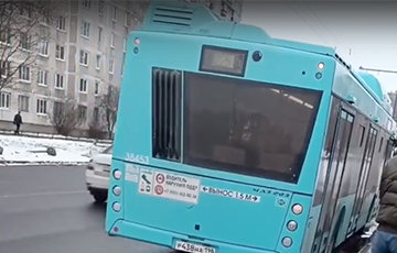 В Санкт-Петербурге произошло очередное ЧП с автобусом МАЗ