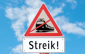 В Германии участники забастовки парализовали движение поездов