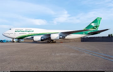 В Минск из Багдада прилетел двухпалубный Boeing 747