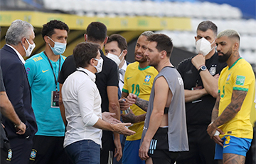 Футбольный матч Бразилия — Аргентина прерван из-за COVID-19