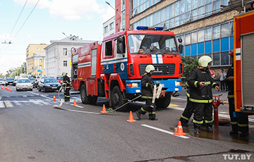 В МЧС назвали причину пожара в здании завода «Горизонт»