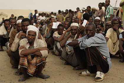Саудовским властям сдались 23 тысячи эфиопских нелегалов