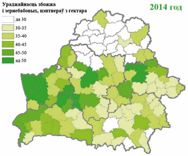 На западе Беларуси собирают больше урожая, чем на востоке